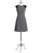 Maggy London Jacquard Fit And Flare Dress - Lyst