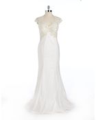 Tadashi Shoji Embellished Lace Gown - Lyst
