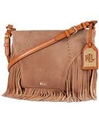 Lauren by Ralph Lauren Faulk Suede Crossbody - Lyst
