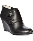 Anne Klein Tylor Wedge Booties - Lyst