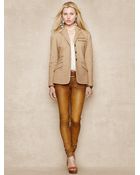 Ralph Lauren Blue Label Birdseye Riding Jacket - Lyst