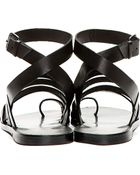 Pierre Hardy Black Gladiator Sandal - Lyst