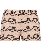 Diane von Furstenberg Charlie Lace Shorts - Lyst