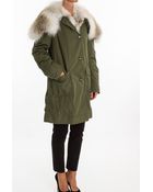Ermanno Scervino Parka With Fur - Lyst