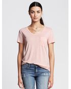 Banana Republic Drapey Pocket Tee - Lyst
