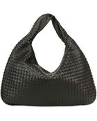 Bottega Veneta Large Veneta Intreccio Nappa Leather Bag - Lyst