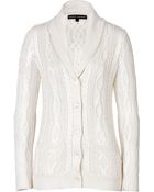 Ralph Lauren Black Label Silk Shawl Collar Cardigan - Lyst