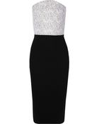 Roland Mouret Guipure Lace-Paneled Crepe Dress - Lyst