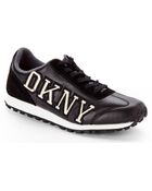 DKNY Black Jete Logo Sneakers - Lyst