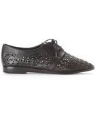 DV by Dolce Vita Black Moe Laser Cut Oxfords - Lyst