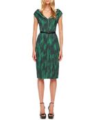 Michael Kors Printed Cady Dress - Lyst