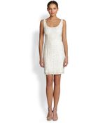 Aidan Mattox Beaded Tank Dress - Lyst