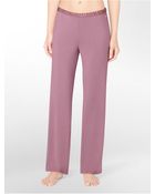 Calvin Klein Essentials Satin Trim Lounge Pants - Lyst