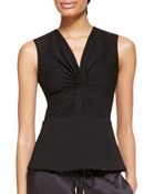 Jason Wu Sleeveless Ponte Jersey Twist Top - Lyst
