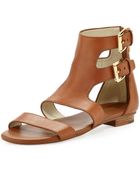 MICHAEL Michael Kors Adriana Flat Sandal - Lyst