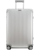 Rimowa Medium Silvertone Topas Suitcase - Lyst