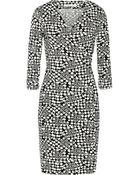 Diane von Furstenberg Julian Printed Stretch-Jersey Wrap Dress - Lyst