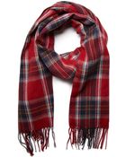 21men Tartan Plaid Scarf - Lyst