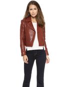 J Brand Aiah Leather Jacket - Lyst