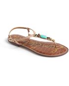 Sam Edelman Glenna Leather Embellished Sandals - Lyst