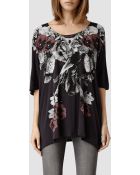 AllSaints Floraz Tee - Lyst