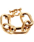 Oscar de la Renta Russian Link Gold Bracelet - Lyst