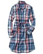 Gap Western Plaid Shirtdress - Lyst