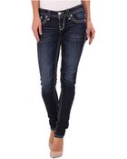 Rock Revival Sophia S3 Skinny In Dark Indigo - Lyst