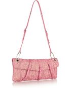 Miu Miu Satin-Trimmed Jacquard Shoulder Bag - Lyst