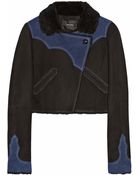 Isabel Marant Flavie Cropped Shearling Jacket - Lyst