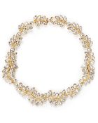 Kenneth Jay Lane Crystal Leaf Necklace - Lyst