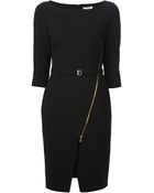 Versace Zipped Pencil Dress - Lyst