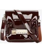 Proenza Schouler Ps11 Classic Patent Leather Tiny Burgundy - Lyst