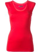 Alexander McQueen Cap Sleeve Top - Lyst