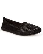 The Sak April Suede Crochet Flats - Lyst