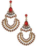 Cara Beaded Drop Earrings - Lyst