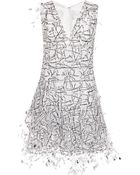 Carolina Herrera Thread Tulle Cocktail Dress - Lyst