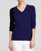 C By Bloomingdale's Color Block Cashmere Sweater - Lyst