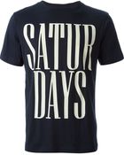 Saturdays Surf Nyc Slogan Print Tshirt - Lyst
