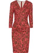 Matthew Williamson Wrap-Effect Printed Jersey Dress - Lyst