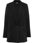 DKNY Crepe And Satin Blazer - Lyst