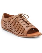 Gentle Souls Barbarea Laser-Cut Leather Flat Sandals - Lyst