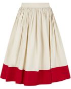 Alice + Olivia Nako Colourblock Midi Skirt - Lyst