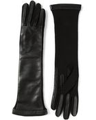 Lanvin Leather Long Sleeve Gloves - Lyst