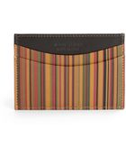 Paul Smith Vintage Striped Card Case - Lyst