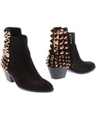 Grey Mer Ankle Boots - Lyst