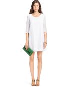 Diane von Furstenberg Dvf Martina Geometric Lace Shift Dress - Lyst