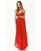 Indah Bra Cut Out Palazzo Maxi Dress - Lyst