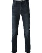Nudie Jeans Thin Finn Organic Blue Strike Jeans - Lyst