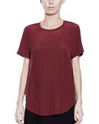 3.1 Phillip Lim Overlap Seam Tee - Lyst
